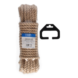 Écheveau 10 Mt. Corde Bio En Jute Naturel. 3 Cordages. Calibre 10 Mm Edm