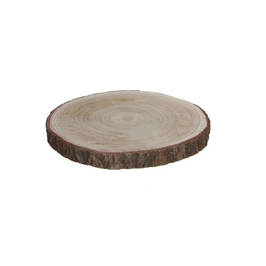 Base Decorative Tronc En Bois Hauteur 3 Cms