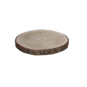 Base Decorative Tronc En Bois Hauteur 3 Cms