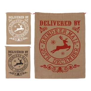 Sac Cadeau En Toile De Jute 50x0,5x70 Cm