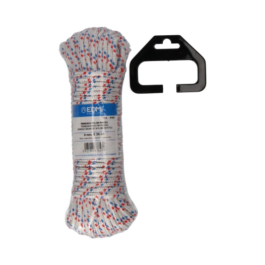 Écheveau Tressé Nylon 25mts Blanc Pointillé Edm