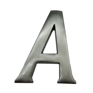 Lettre A Nickel Mat 10 Cm Fixation Invisible Edm.