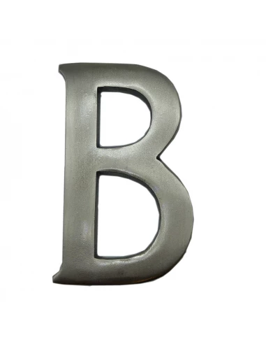 Lettre B Nickel Mat 10 Cm Fixation Invisible Edm.