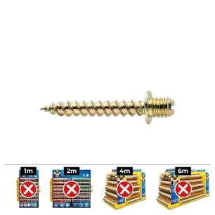 Boite De 100 Pattes À Vis M 6 X 25 Din / Ref Tf