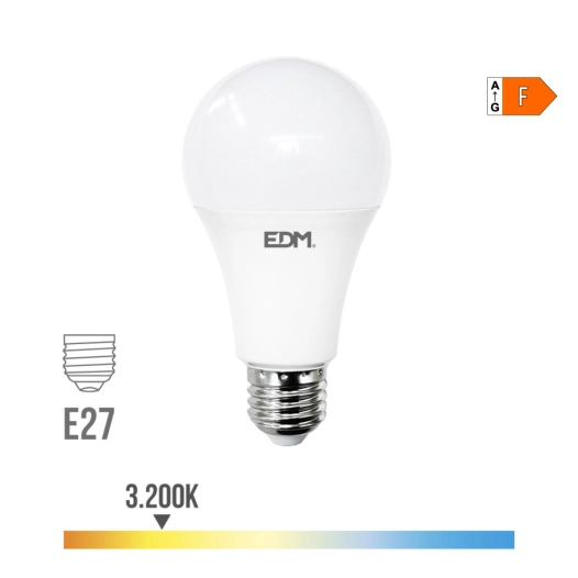 Ampoule Led Standard E27 27w 2700lm 3200k Lumière Chaud Ø7x13,6cm Edm