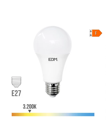 Ampoule Led Standard E27 27w 2700lm 3200k Lumière Chaud Ø7x13,6cm Edm