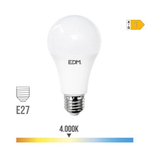 Ampoule Led Standard E27 24w 2700m 4000k Lumière Du Jour Ø7x13,6cm Edm