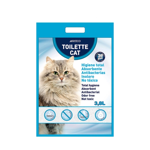Sac de litière pour chat Perles En Silice 3.8 litres 100% Naturel.