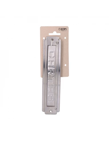 Plaque Boîte Aux Lettres Inox 22x25cm