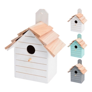 Maison D'oiseau Taille 16 X 22 X 11cm Couleurs Assorties
