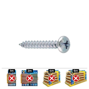 Boite De 100 Agrafes À Vis N°32 4.5 X 35 Din / Ref Tg