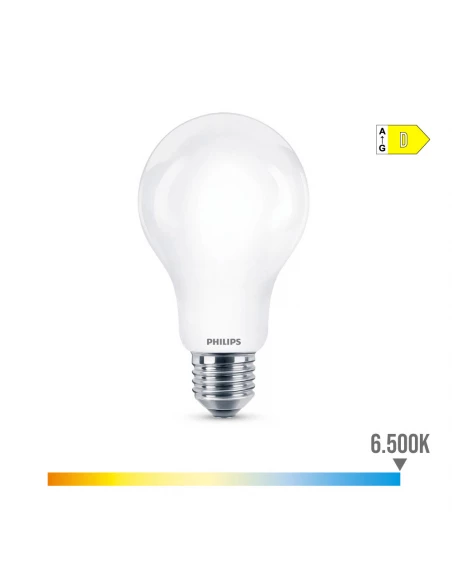 4 Ampoule Led Standard E27 13w 2000lm 6500k Lumière Froide Ø7x12,1cm. Philips