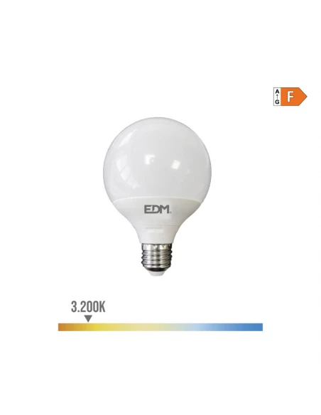 Ampoule Globe Led Ø95mm E27 10w 810lm 3200k Lumière Chaude Ø9,5x12cm Edm