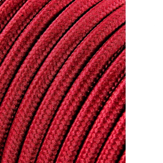 Câble Cordon Tubulaire 2x0,75mm C08 Bordeaux 5m