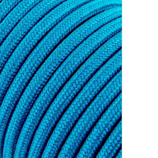 Câble Cordontubulaire 2x0,75mm C68 Bleu Clair 5m