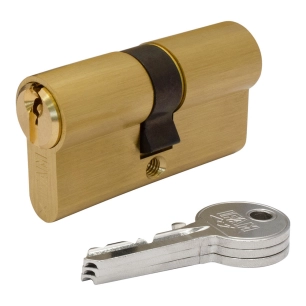 Cylindre F5s3030lc Laiton 60mm (30+30mm) Came Courte 13mm. Avec 3 Clés Serrette. Ifam