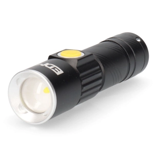 Mini Lampe De Poche Avec Zoom 1 Led 120lm 7500k Usb Rechargeable. Edm