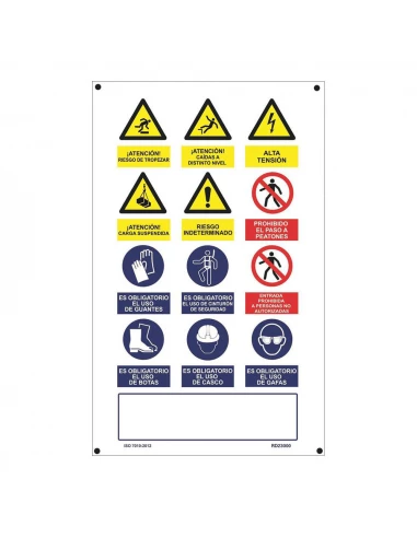 Affiche De Travail Multiple Vertical Pvc 0.4mm 500x900mm Normaluz