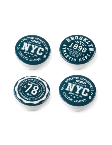 Lot 4 Boutons Ronds Pour Meuble Bois Illustré Mod.M12 Ø38mm. Rei