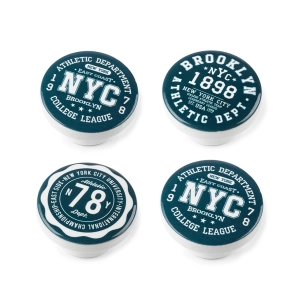 Lot 4 Boutons Ronds Pour Meuble Bois Illustré Mod.M12 Ø38mm. Rei