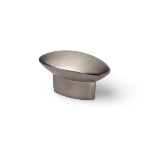 Lot 4 Boutons De Meuble Métal Nickel Mat Brossé Mod.743 41x19mm. Rei