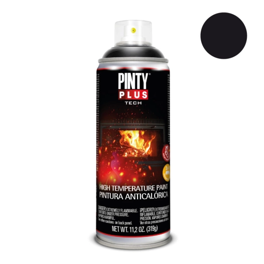 Peinture En Aérosol Pintyplus Tech 520cc Peinture Hautes Températures Noir A104