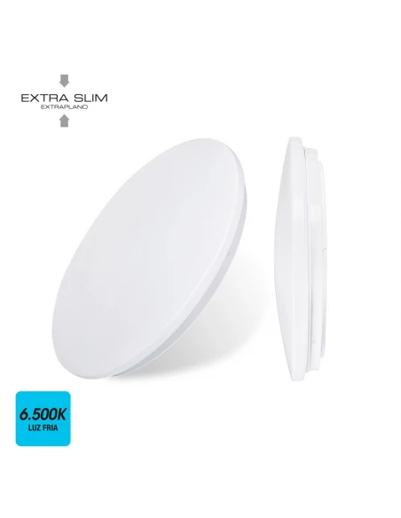 Plafonnier/Mur Led Surface 12w 6500k Ø26.5x5.7cm Edm