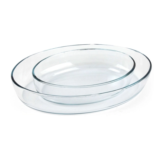 Set 2 Plateaux Ovaux Pour Four.