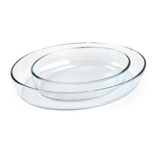 Set 2 Plateaux Ovaux Pour Four.