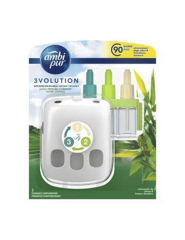 Dernières Unités Ambipur 3volution Appareil + Recharge Japan Tatami 21ml