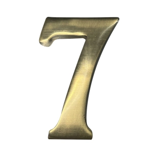 Numéro De Maison 7 En Laiton Puli 10cm Fixation Invisible