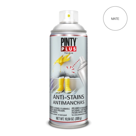 Peinture En Aérosol Pintyplus Tech Anti-Tâches 520cc X101 Blanc