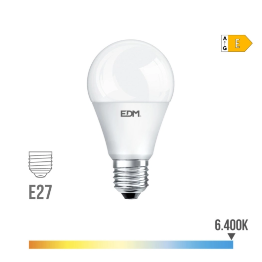 Ampoule Led Standard E27 20w 2100lm 6400k Lumière Froide Ø6,5x12,5cm Edm