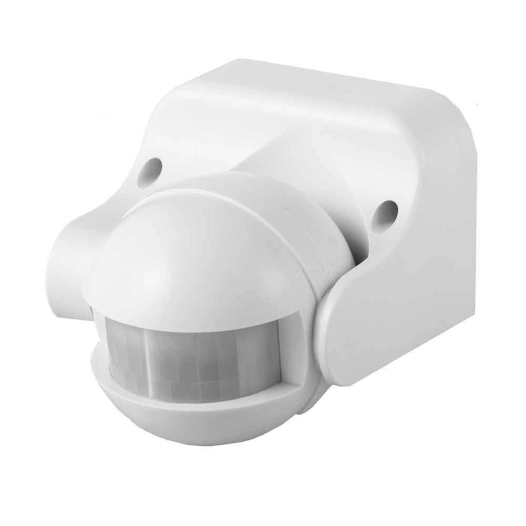 Detecteur De Mouvement Avec Regulateur Nuit/Jour Orientable 180° Ip44 Blanc Edm
