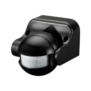 Detecteur De Mouvement Avec Regulateur Nuit/Jour Orientable 180° Ip44 Noire - Edm