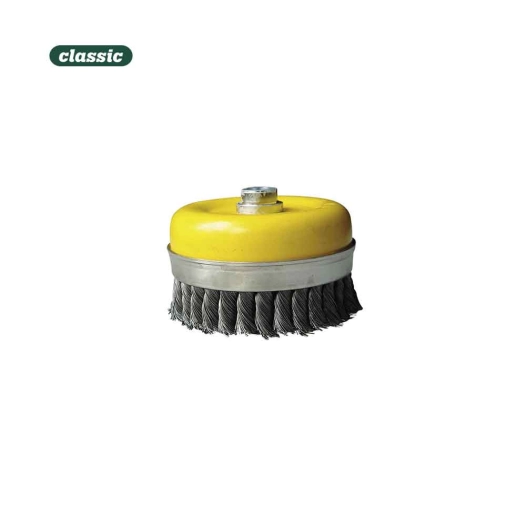 Brosse Soucoupe En Acier Torsadé 80mm Ftr080 Mota