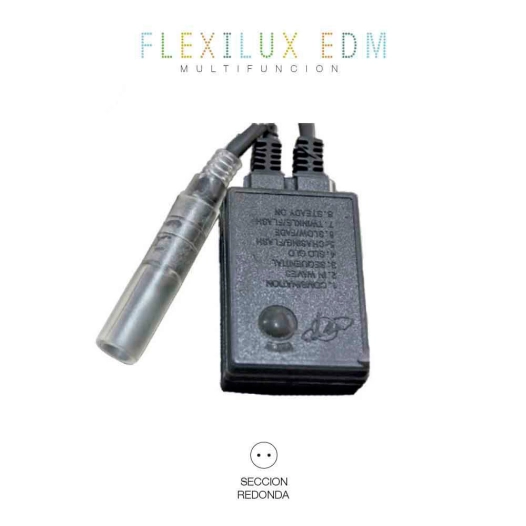 Programmeur Tube Flexilux 2 Voies 20m (IP44 Intérieur - Extérieur) Edm