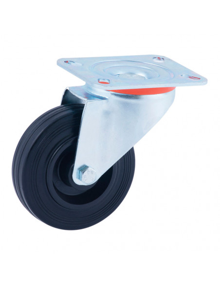 Caoutchouc De Roue En Caoutchouc Noir Ø100mm (ROUE) Afo