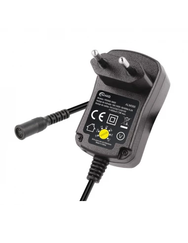 Alimentation Électronique 12v 600 Mah 7.2w Avec Sélecteur Réglable De 3v À 12v