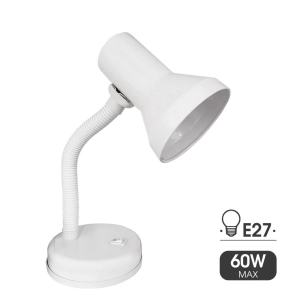 Lampe De Table Modèle London E27 60w Couleur Blanche Edm