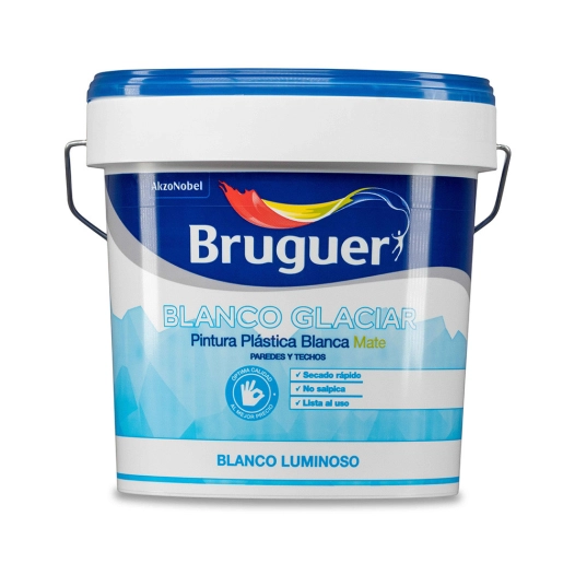 Peinture Plastique Intérieur Blanc Glacier Mat 4l 5208049 Bruguer