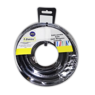Bobine Câble Tubulaire Acrylique 2x1,5mm 1000v Noir 10m