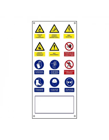 Affiche De Travail Multiple Verticale Toile Catalan 500x1100mm Normaluz