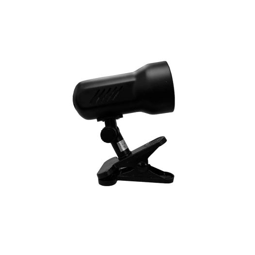 Projecteur Avec Pince Couleur Noir E27 Reinforcée Model Galaxy Edm