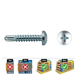 Perceuse Philips Din 7504n 4,8x45 Zinc. Boîte 250 Uni. Celo