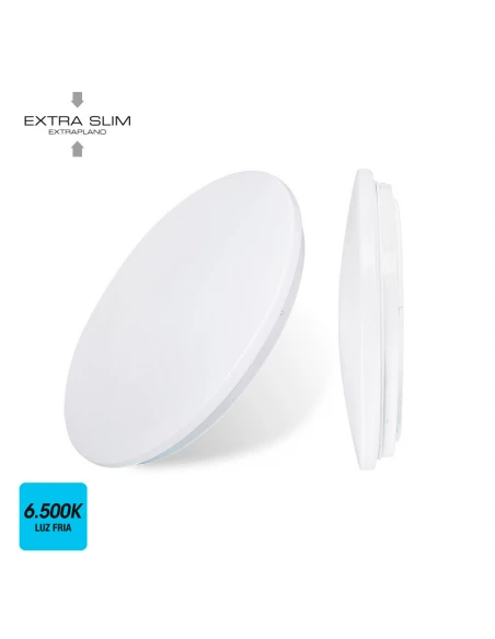 Plafonnier/Mur Led Surface 18w 6500k Ø33x6.6cm Edm