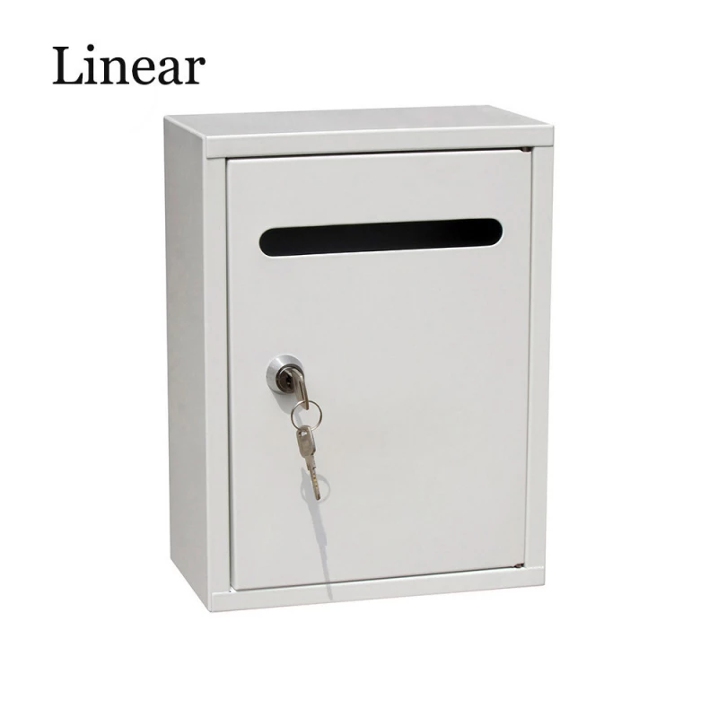 Boîte À Lettres En Acier Modèle Linear Blanche
