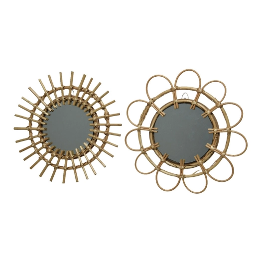 Miroir Soleil Ø36x1,5cm - Plusieurs Modeles.