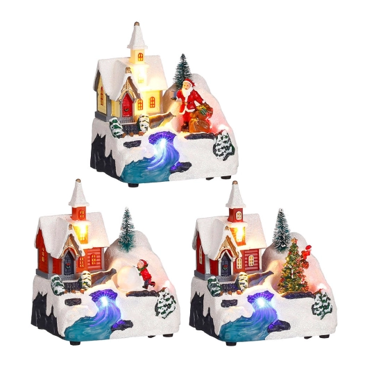 Scène De Noël D'église Modèles Assortis