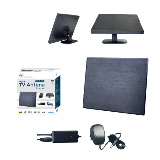 Antenne Uhf Intérieur Tv Edm 470-862 Mhz Design Series 188x155x13,5mm